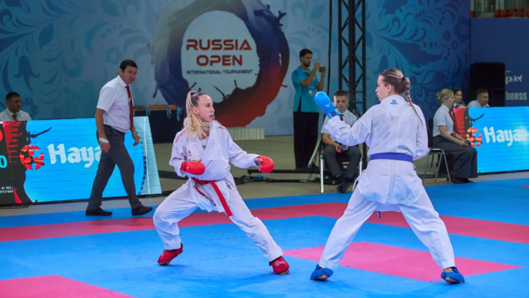 Цысова Анастасия на международном турнире Russia Open по каратэ